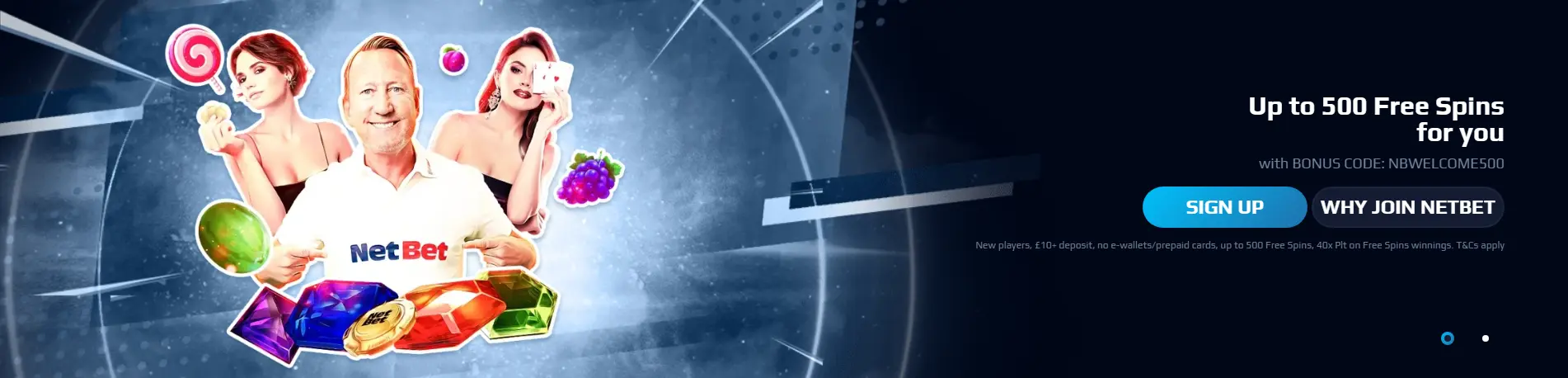 tot 2000€ bonus en 200 gratis spins op NetBet