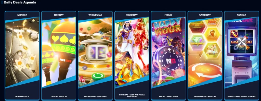 dagelijkse aanbiedingen bij NetBet casino